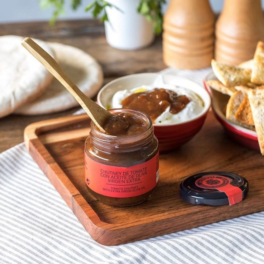 Chutney de Tomates con Aceite de Oliva Extra Virgen 156 Grs La Chinata
