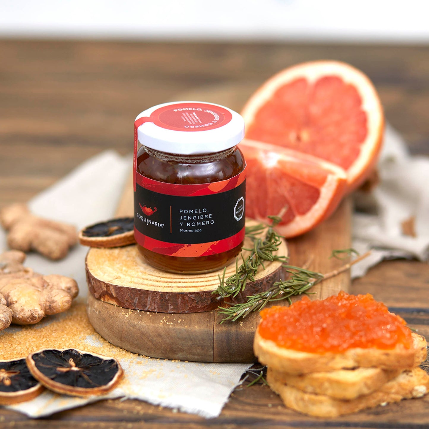 Mermelada Pomelo, Jengibre y Romero 150g Coquinaria
