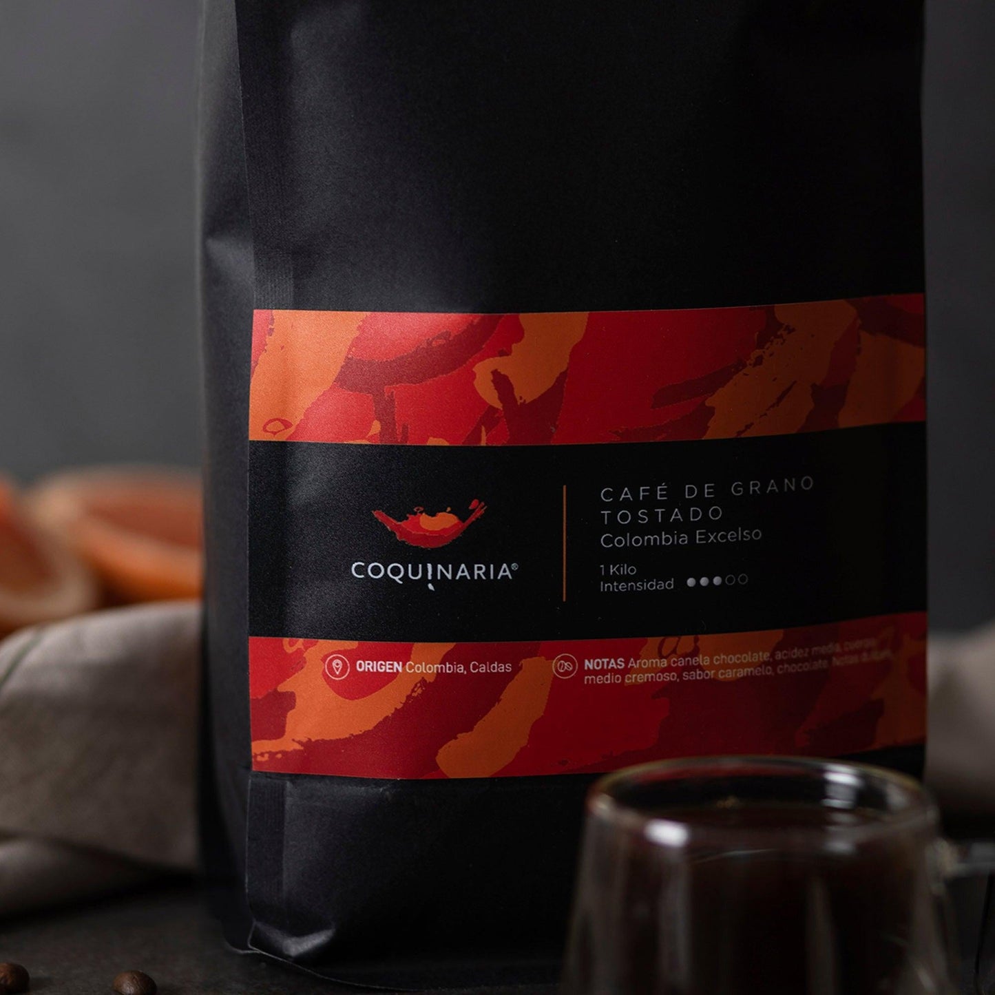 Café de Grano Tostado Colombia Excelso 1 kg Coquinaria