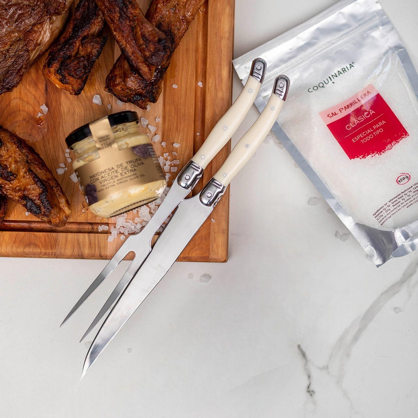 Kit Trincho y Cuchillo BBQ Coquinaria