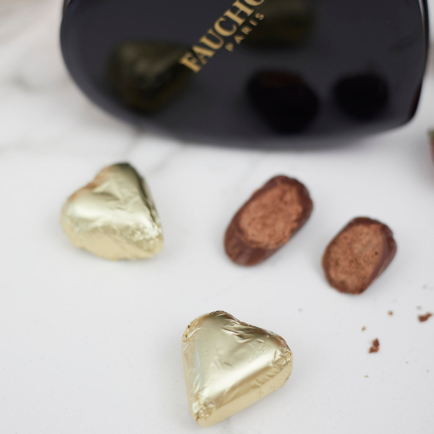 Corazón Bombones de Bitter 75g Fauchon