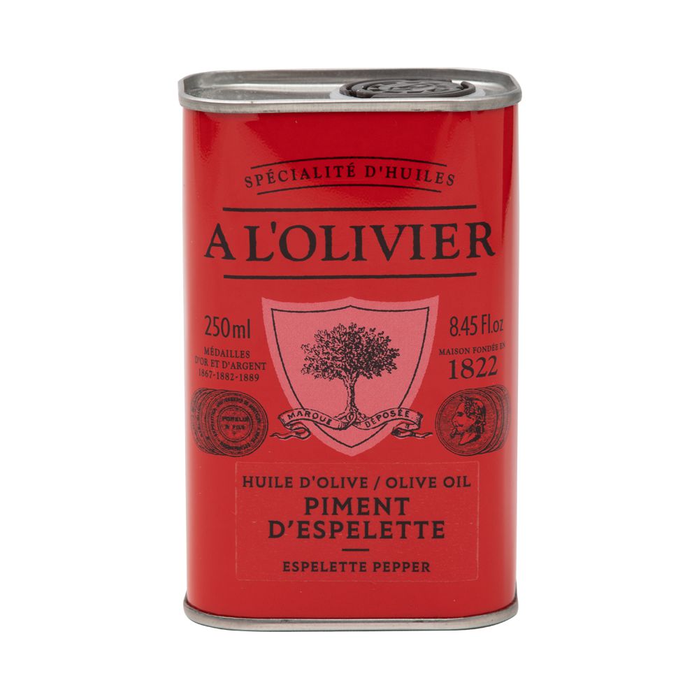 Aceite de Oliva Extra Virgen con Pimiento de Espelette 250 ml Al 'Olivier