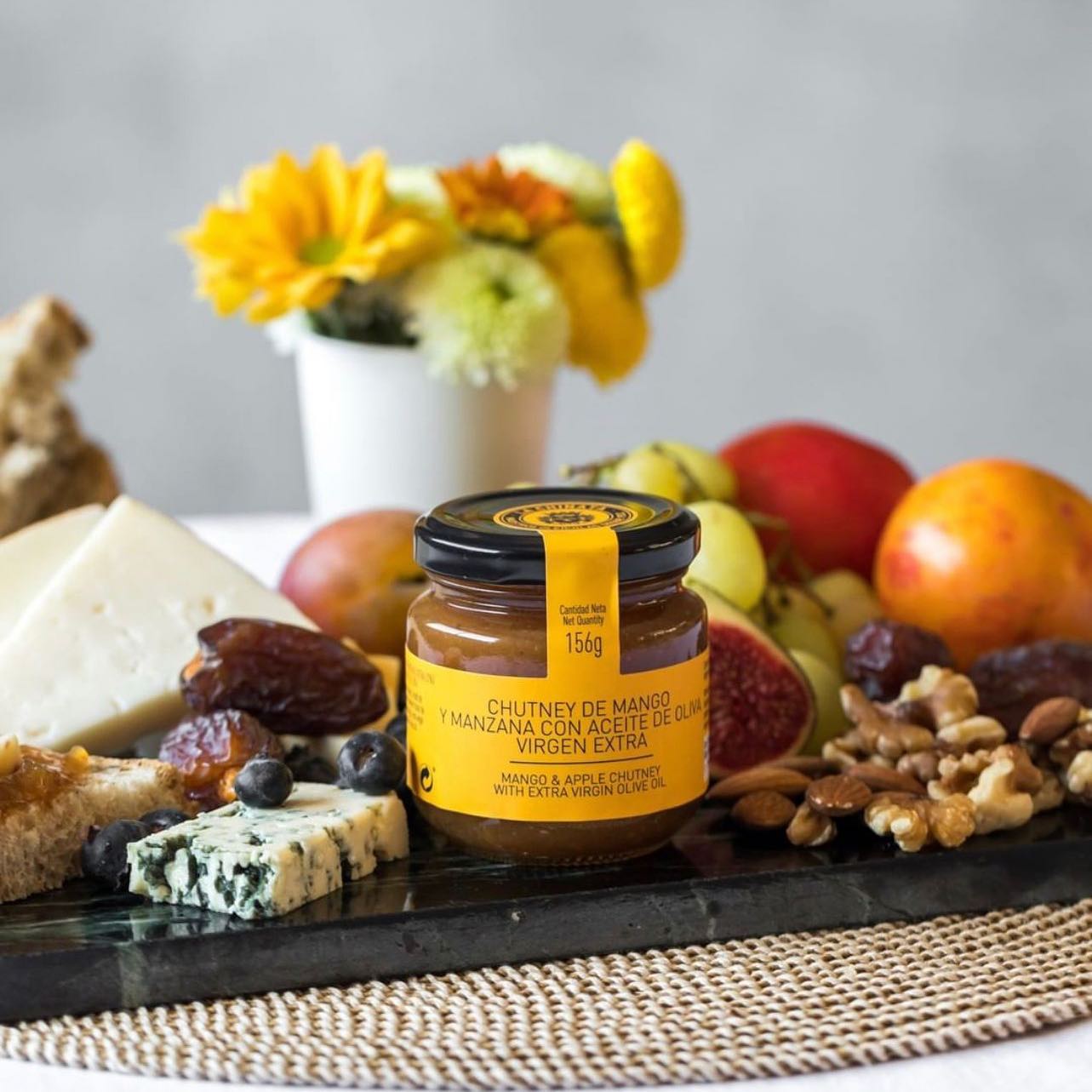 Chutney de Mango y Manzana con Aceite de Oliva Extra Virgen 156 Grs La Chinata