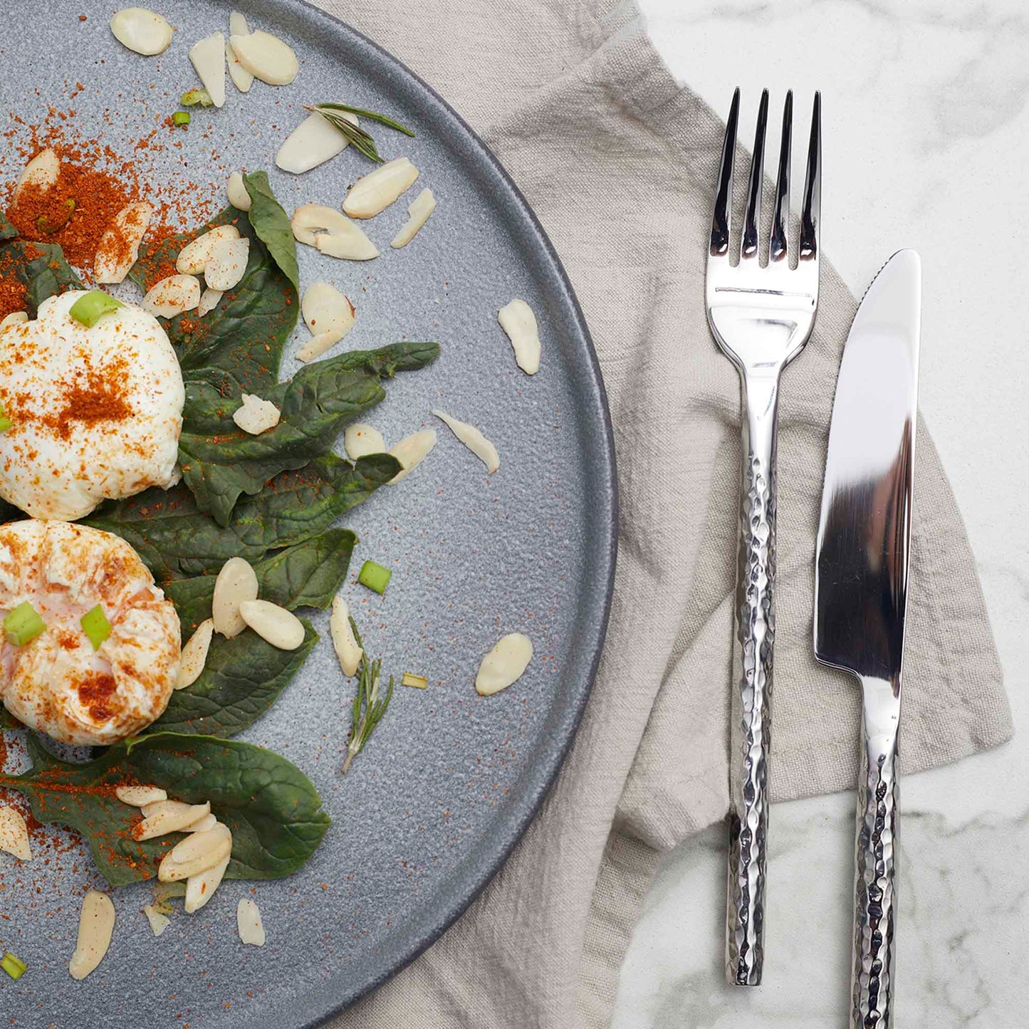 Juego de Vajilla Gris Porcelana 20 Pzs Coquinaria