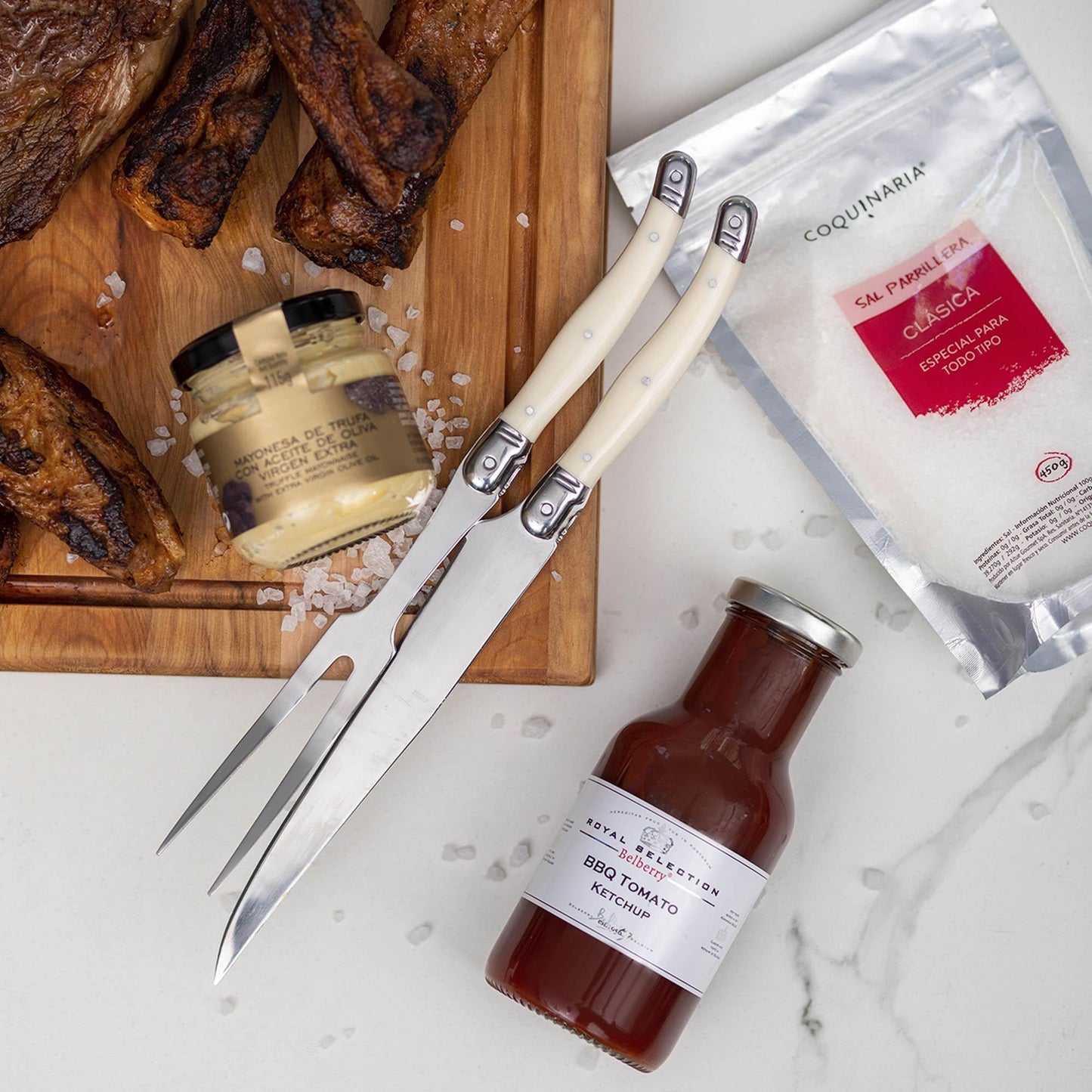 Kit Trincho y Cuchillo BBQ Coquinaria