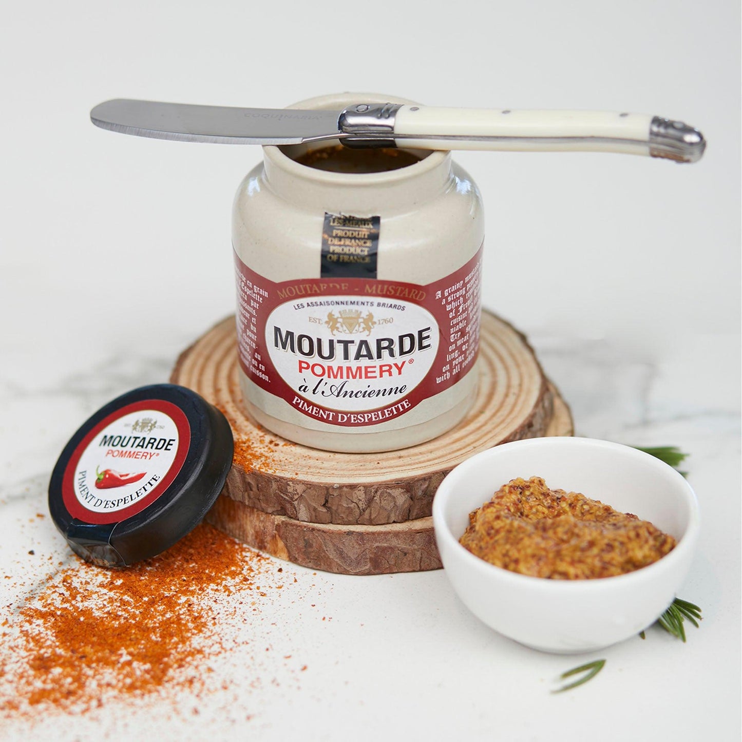 Mostaza con Pimiento de Espelette 100 gr Pommery