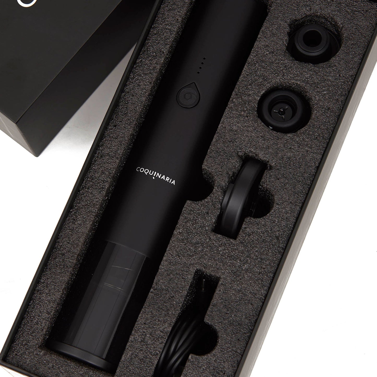 Set Abridor de Vinos y Bomba al Vacío 2 en 1 + 2 Tapones