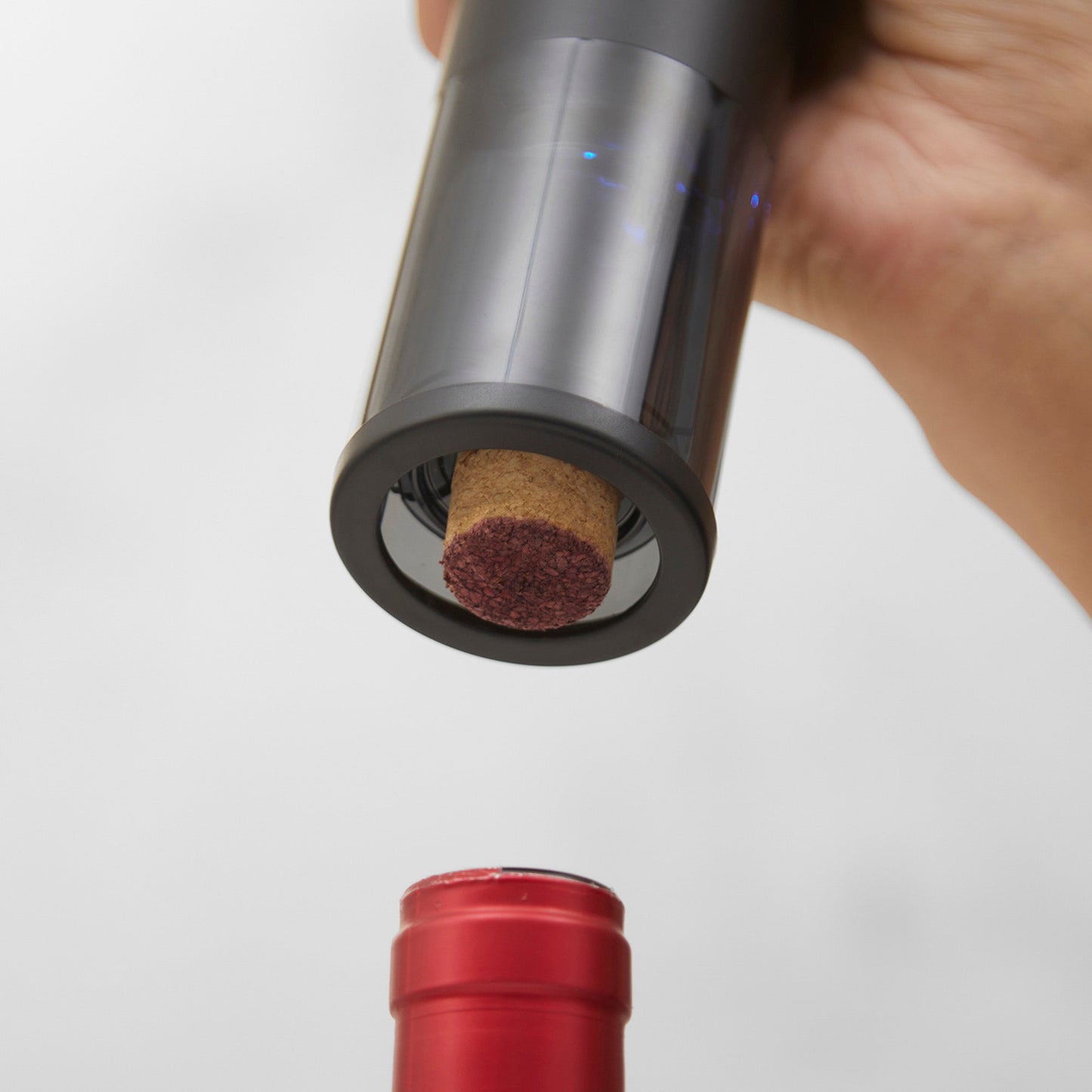 Set Abridor de Vinos y Bomba al Vacío 2 en 1 + 2 Tapones