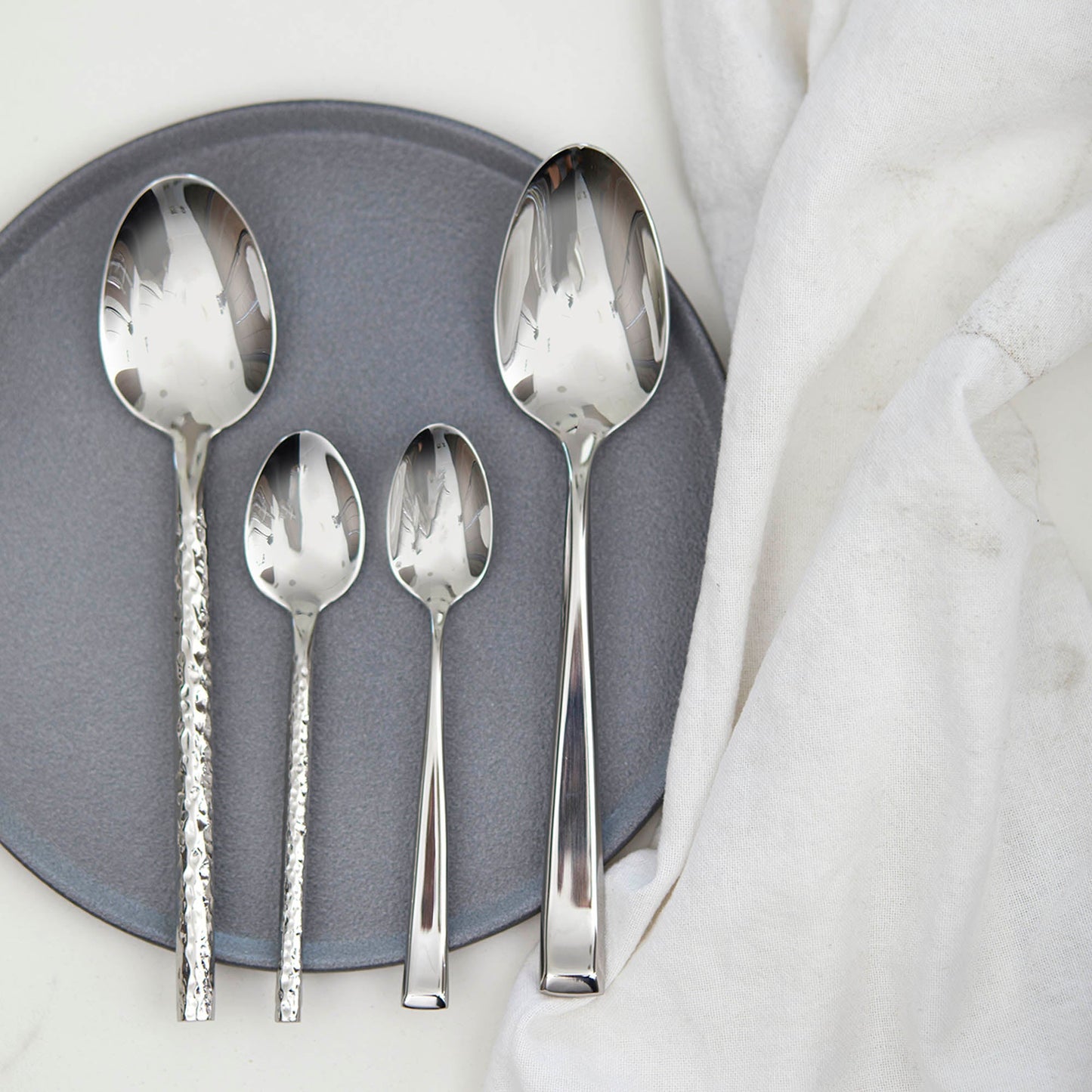 Set de Cuchilleria Hammered Para 4 Personas 28 Piezas Coquinaria